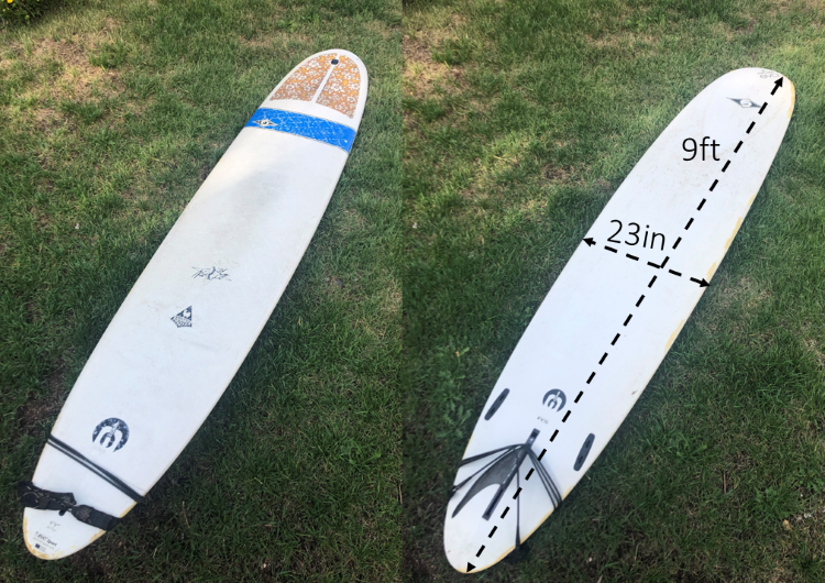 hard top beginner surfboard